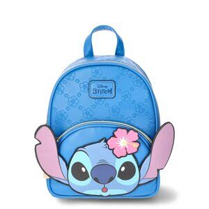 NEW Disney Lilo & Stitch Women's Floral Mini Backpack Stitch Blue